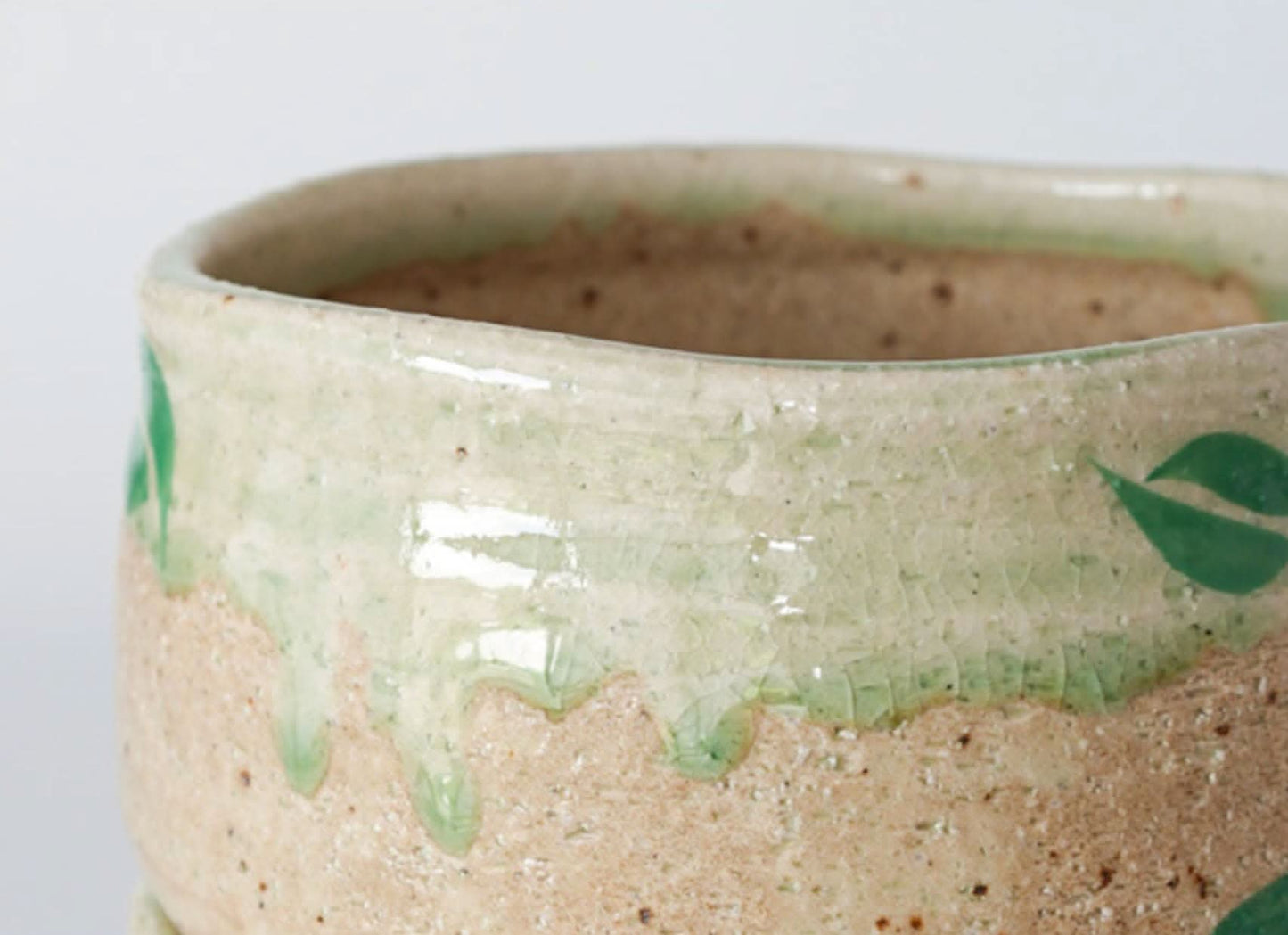 Japanese handmade stoneware matcha bowl 7.4oz + Free Whisk | Japanese Style Household Set, Tea Cups, Stoneware Hand Cups - -