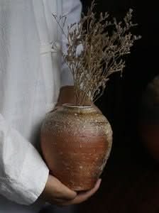 Japanese Wabi-Sabi Distressed Kilns Jars | Tea Jar, Ceramic Vase, Tea Room - -