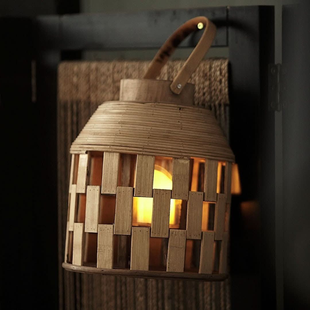 Wooden Asian Candle Holder | Zen, Japanese, Chinese, Tea Ceremony, Traditional - -