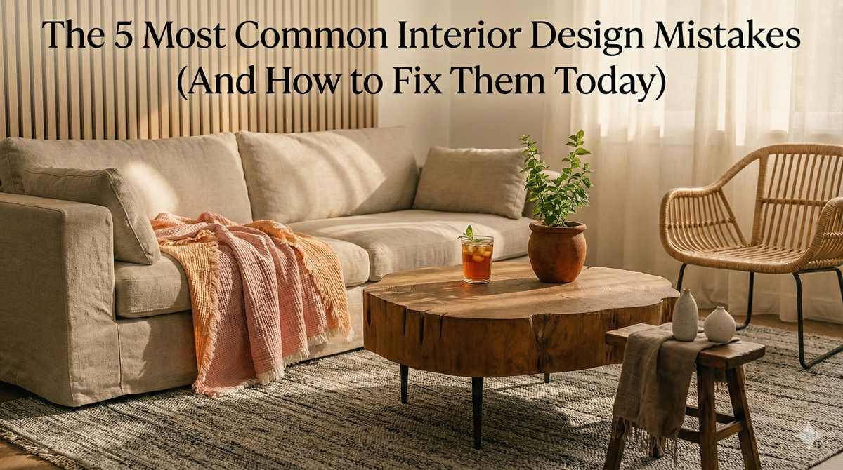 The 5 Most Common Interior Design Mistakes (And How to Fix Them Today)