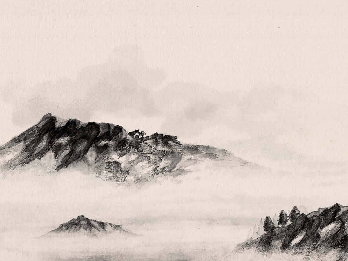 Sumi-e, the painting meditation.
