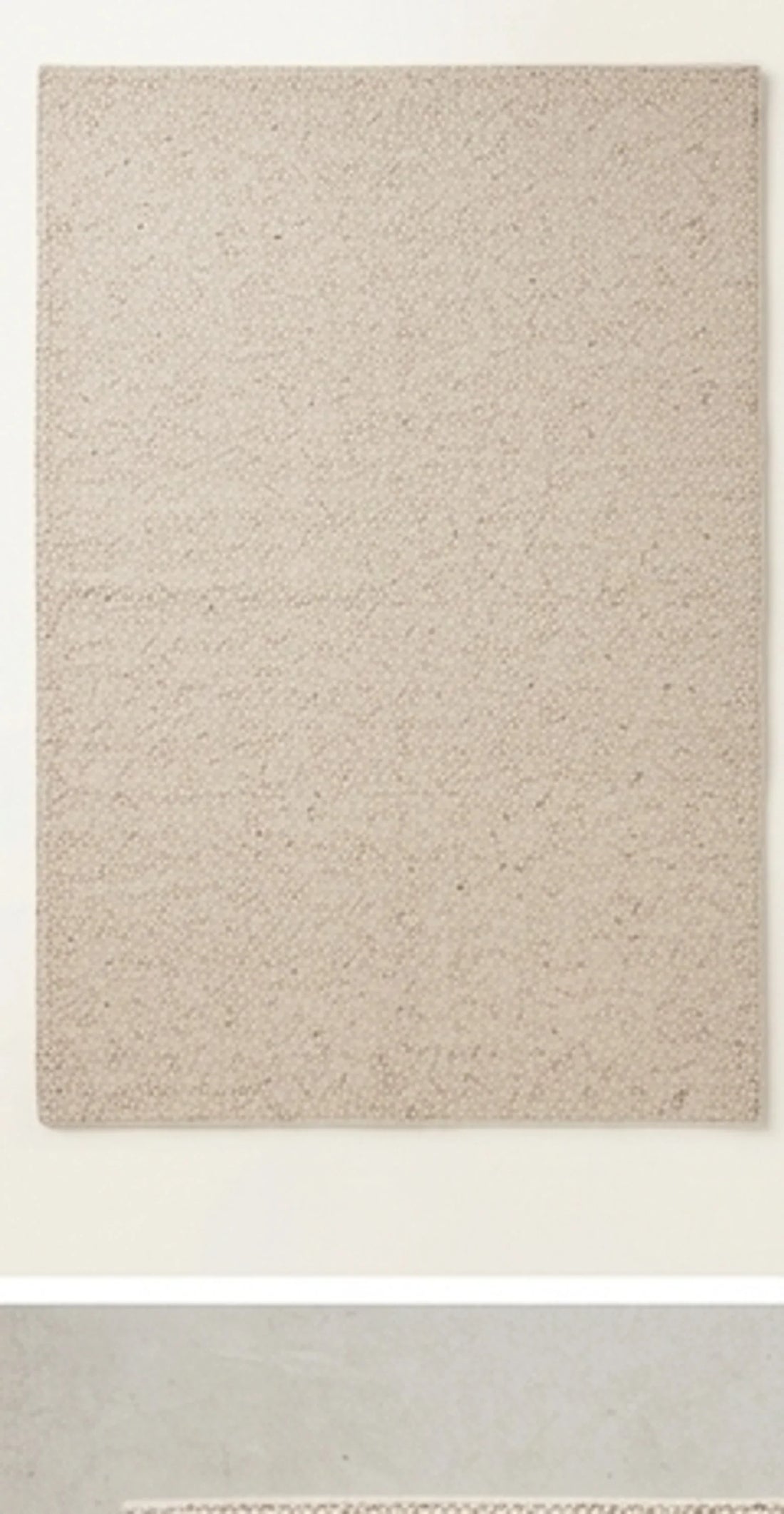 Natural Handwoven New Zealand Wool Rug — studio warm-white background product shot