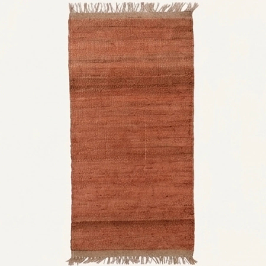 Handwoven Jute Rug - Natural & Rustic — studio warm-white background product shot