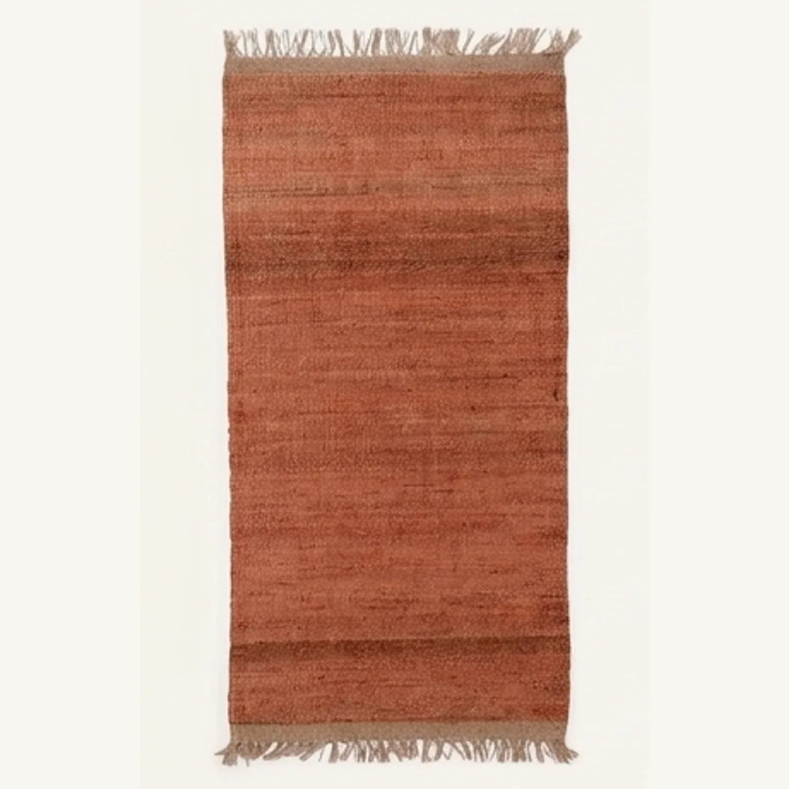Handwoven Jute Rug - Natural & Rustic — studio warm-white background product shot
