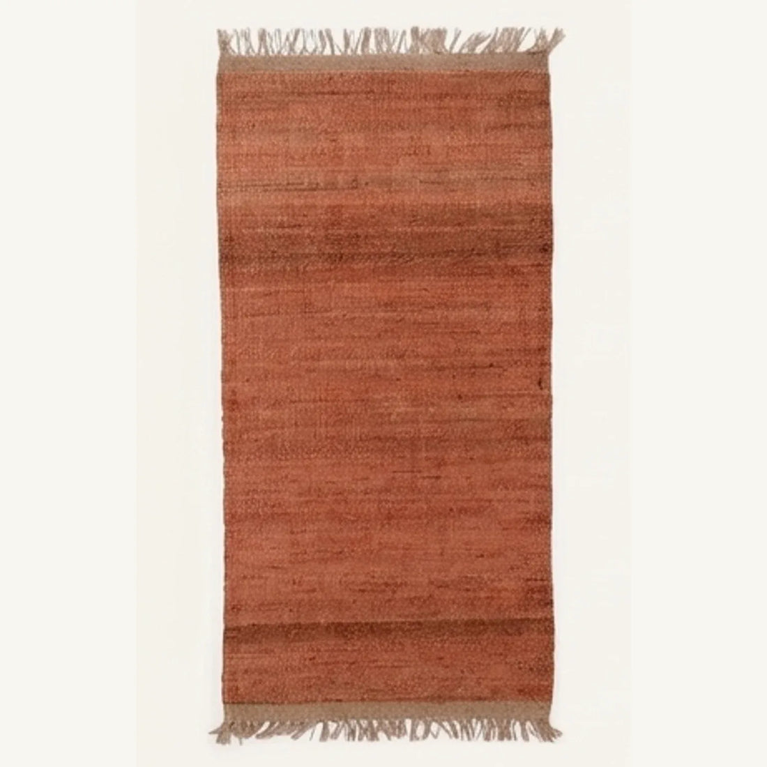 Handwoven Jute Rug - Natural & Rustic — studio warm-white background product shot