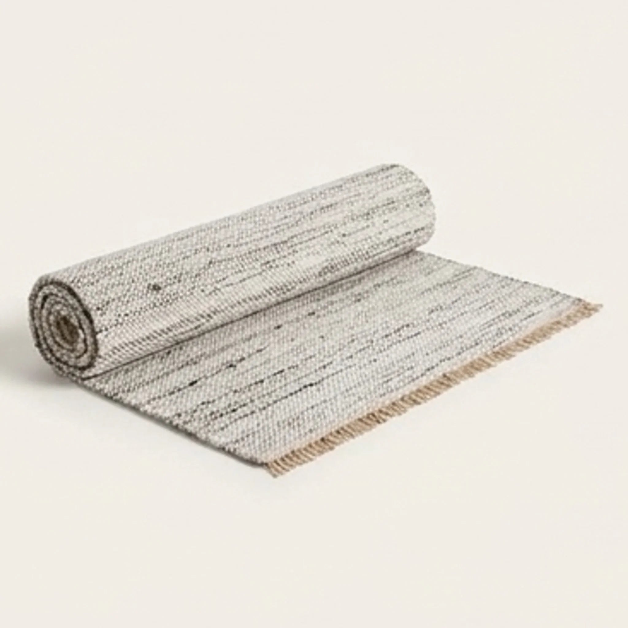 Natural Wool Carpet — studio warm-white background product shot