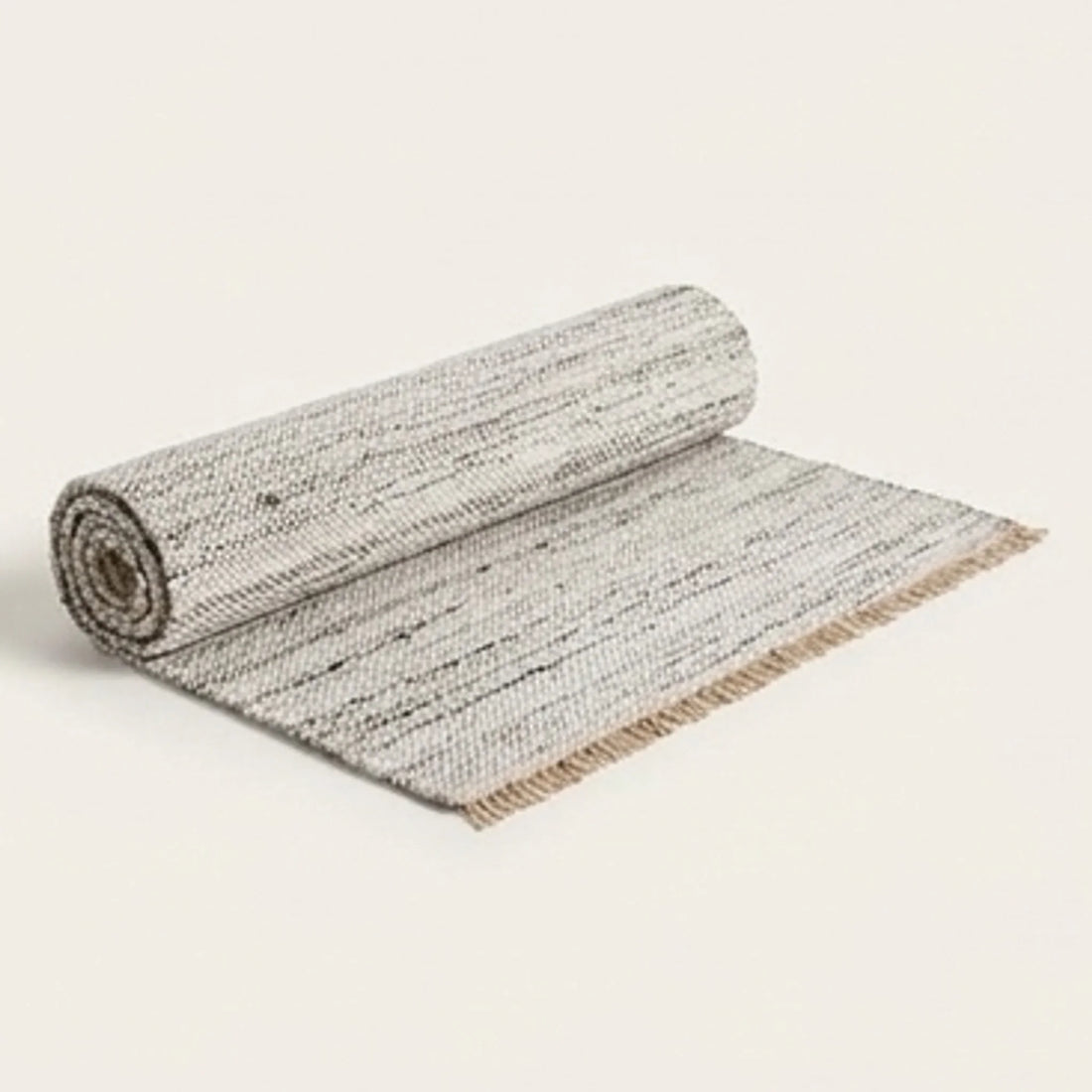 Natural Wool Carpet — studio warm-white background product shot