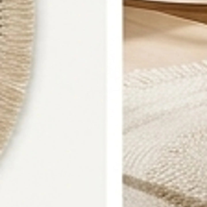 Round Wool Braided Rug — lifestyle scene with natural props