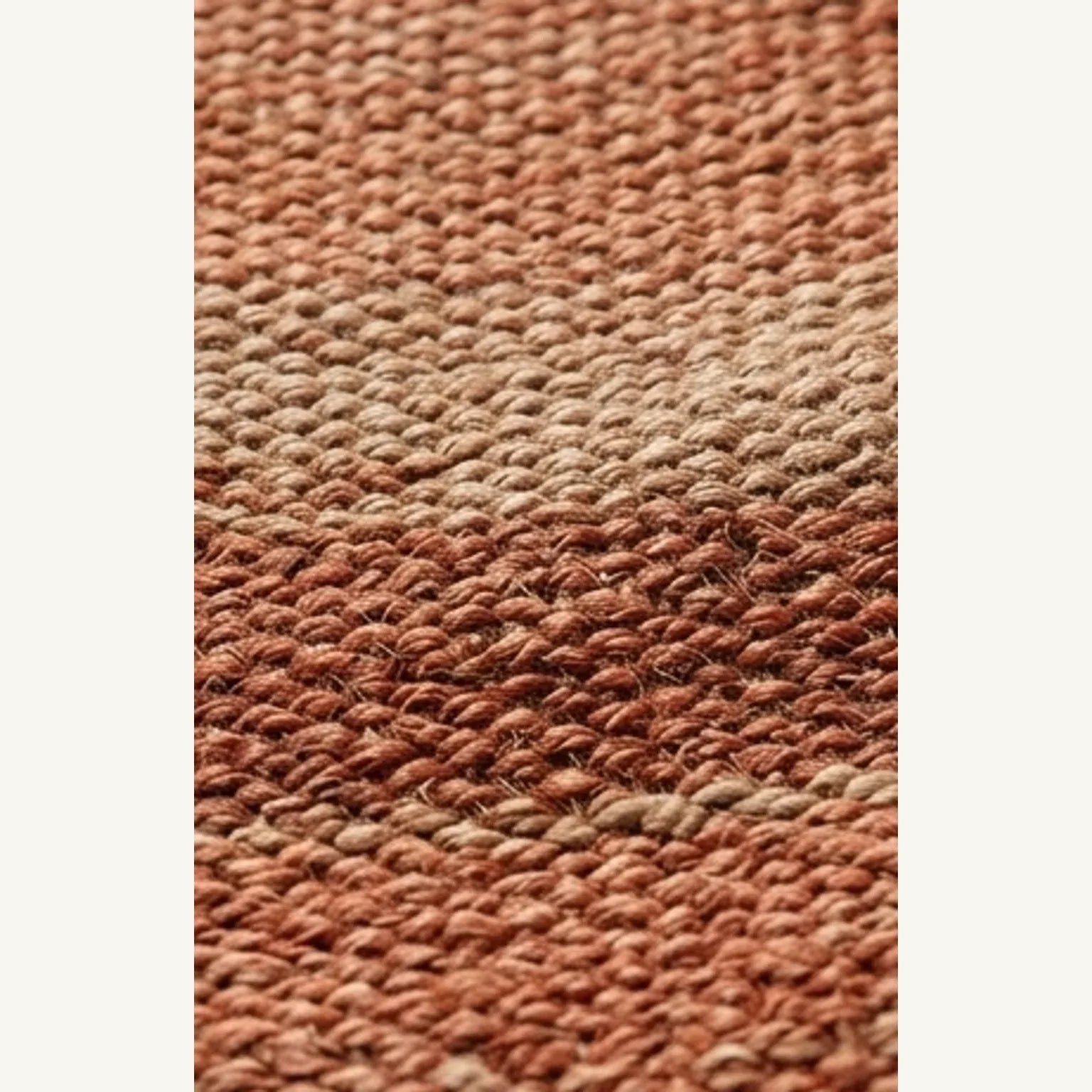 Handwoven Jute Rug - Natural & Rustic — macro close-up showing material texture and finish