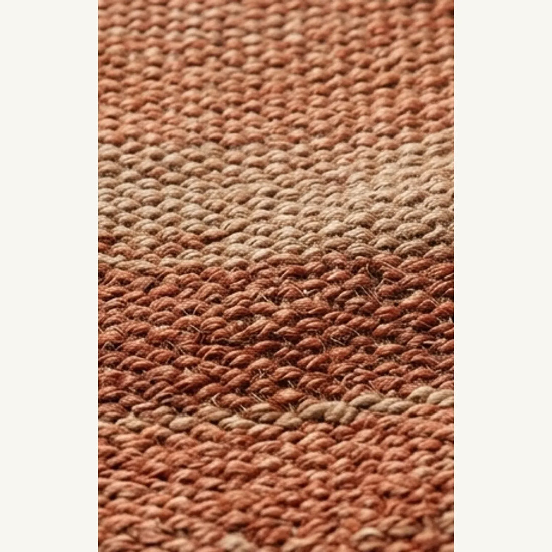 Handwoven Jute Rug - Natural & Rustic — macro close-up showing material texture and finish