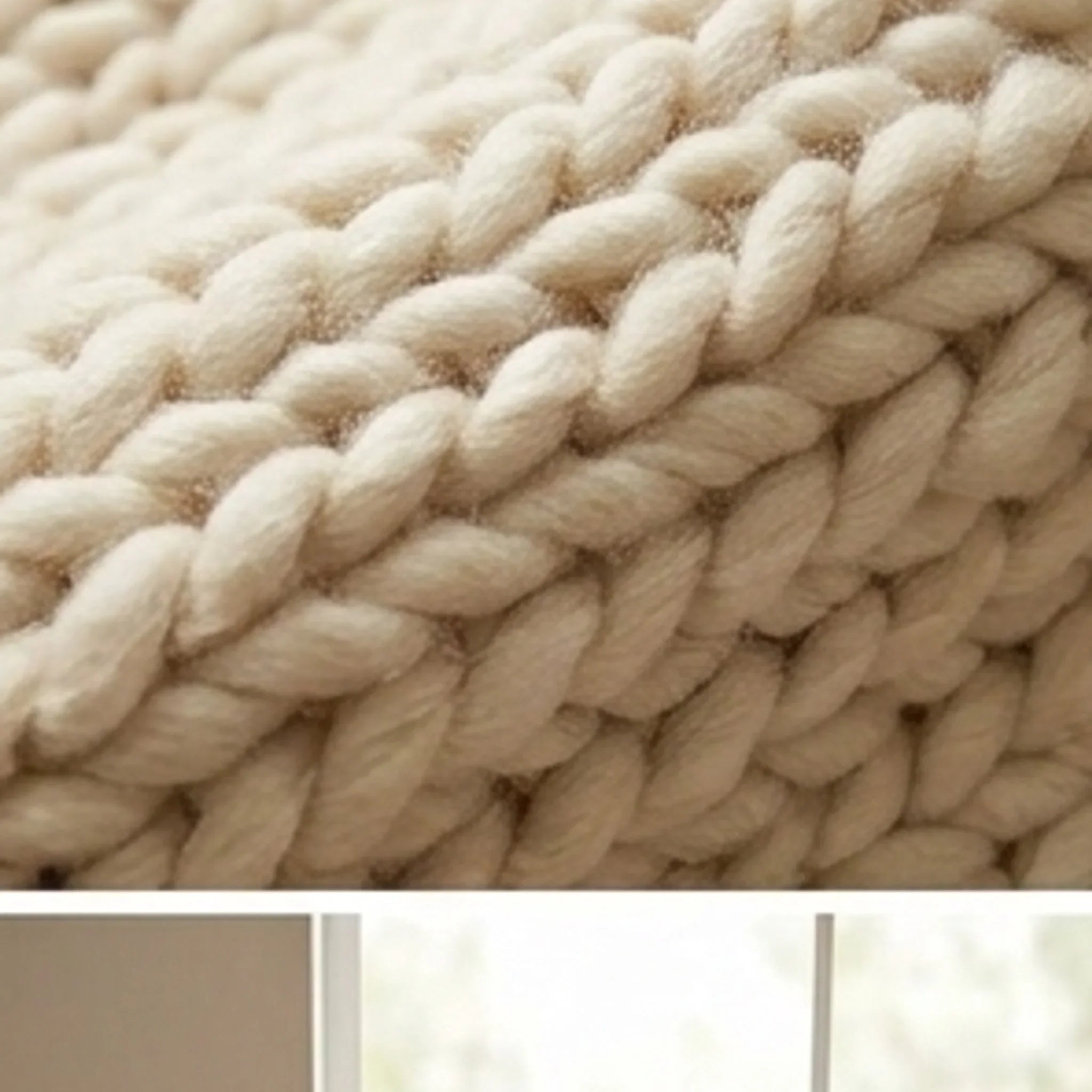 Braided Wool Rug — macro close-up showing material texture and finish