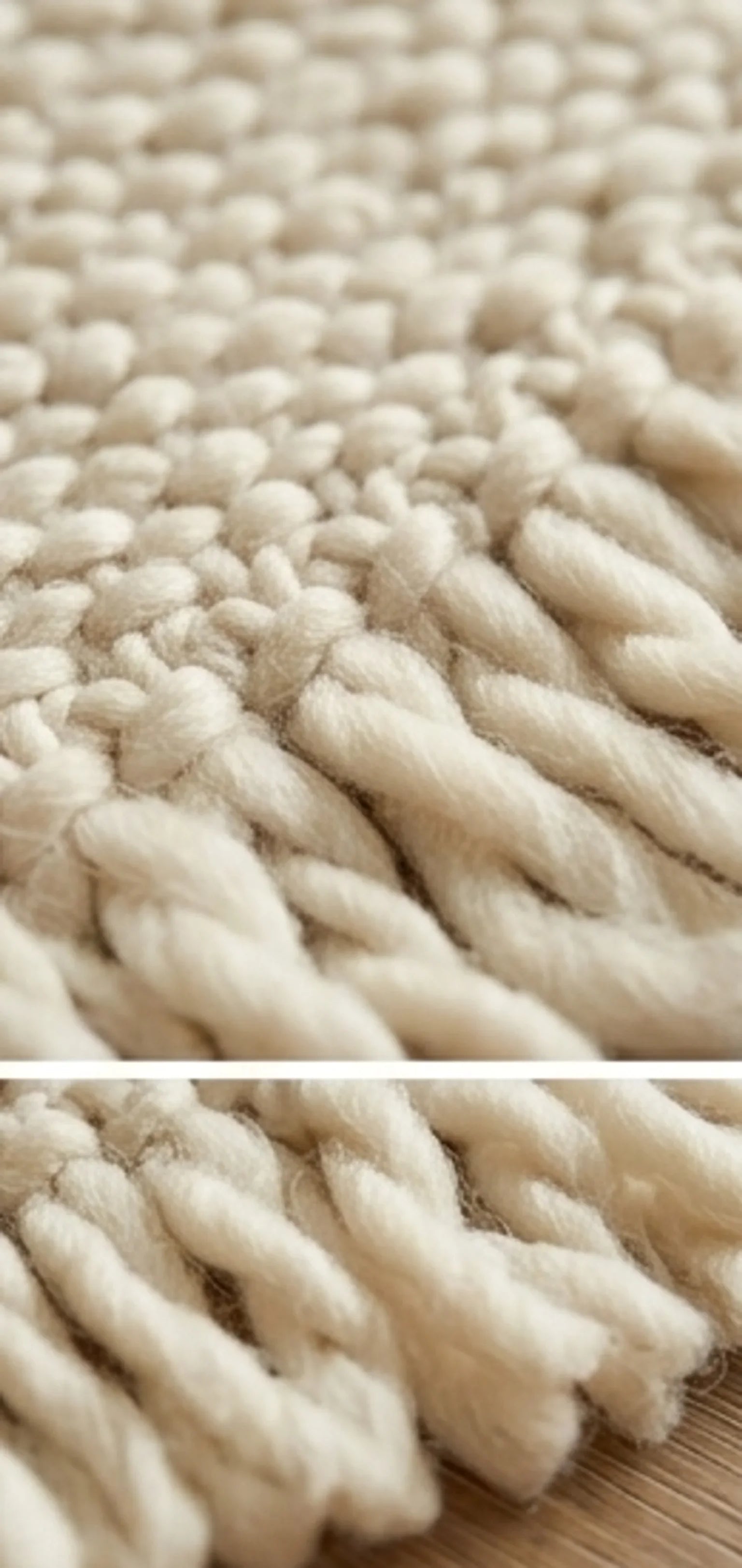 Braided Wool Rug — macro close-up showing material texture and finish