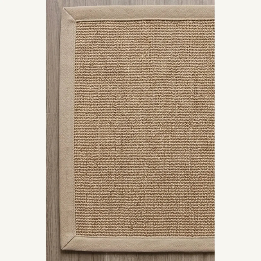 Natural Jute Rug – Handwoven | Tones, Rustic Home Decor — overhead flat-lay on a natural surface