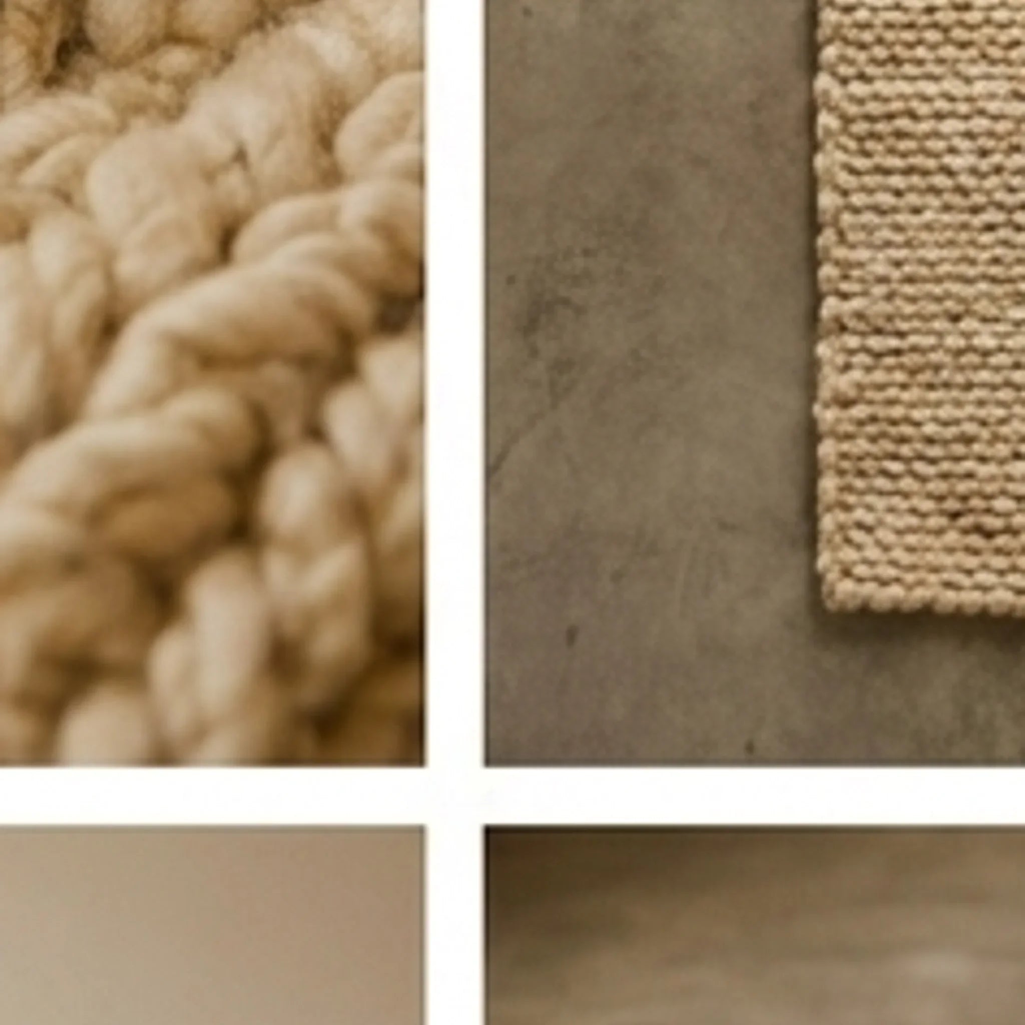 Hand-Woven Wool Shaggy Rug — ambient room context in soft natural light