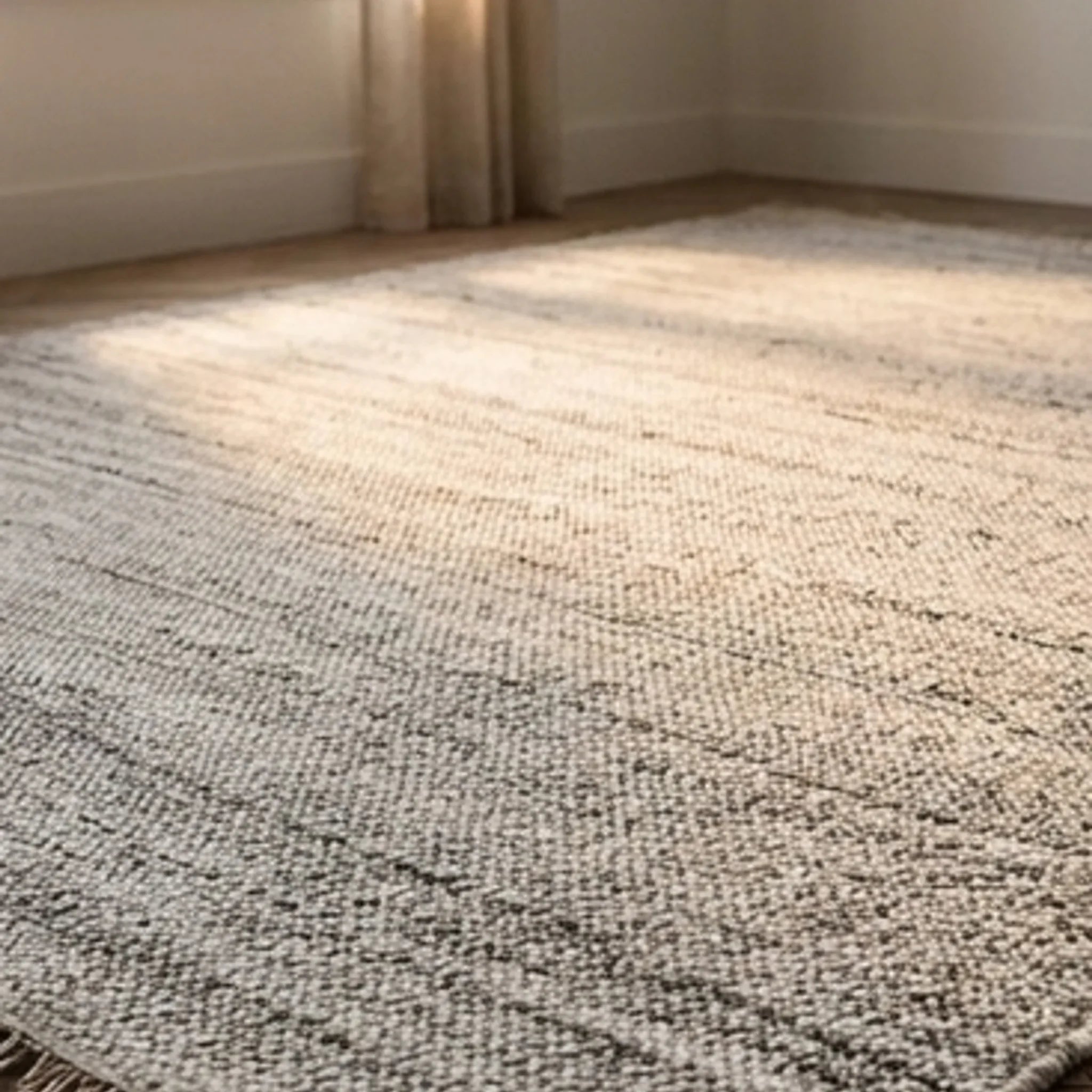 Natural Wool Carpet — ambient room context in soft natural light