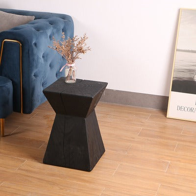 Black Wood Stool