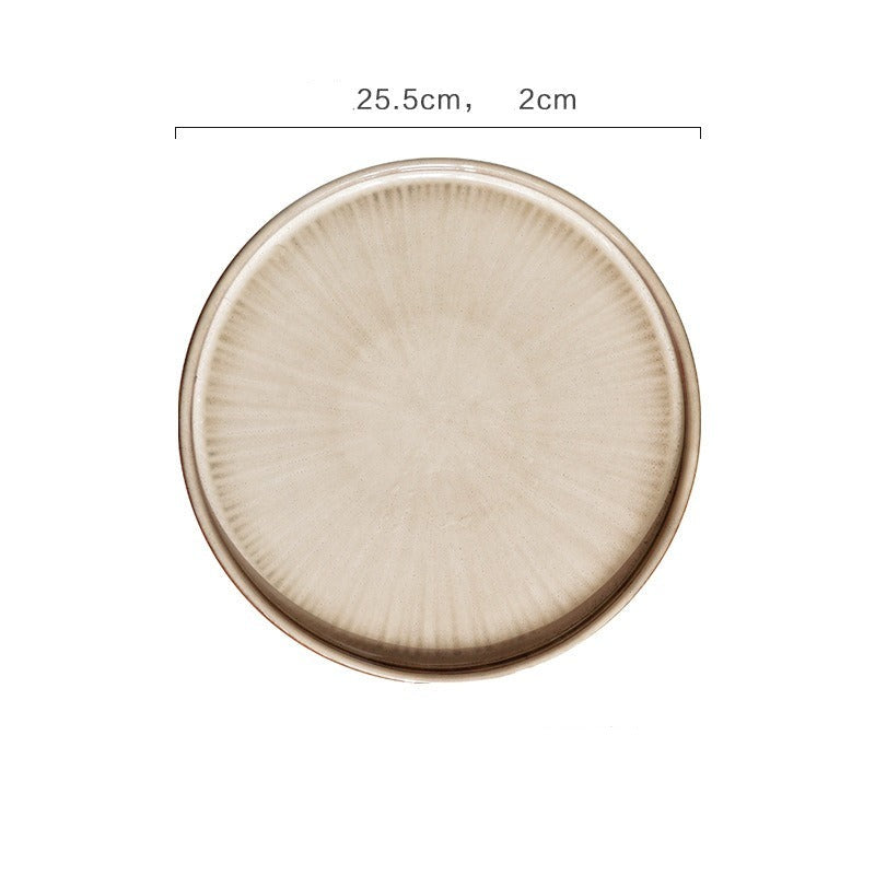 Flat Ceramic Glazed Plates | Kiln Glazed Tableware