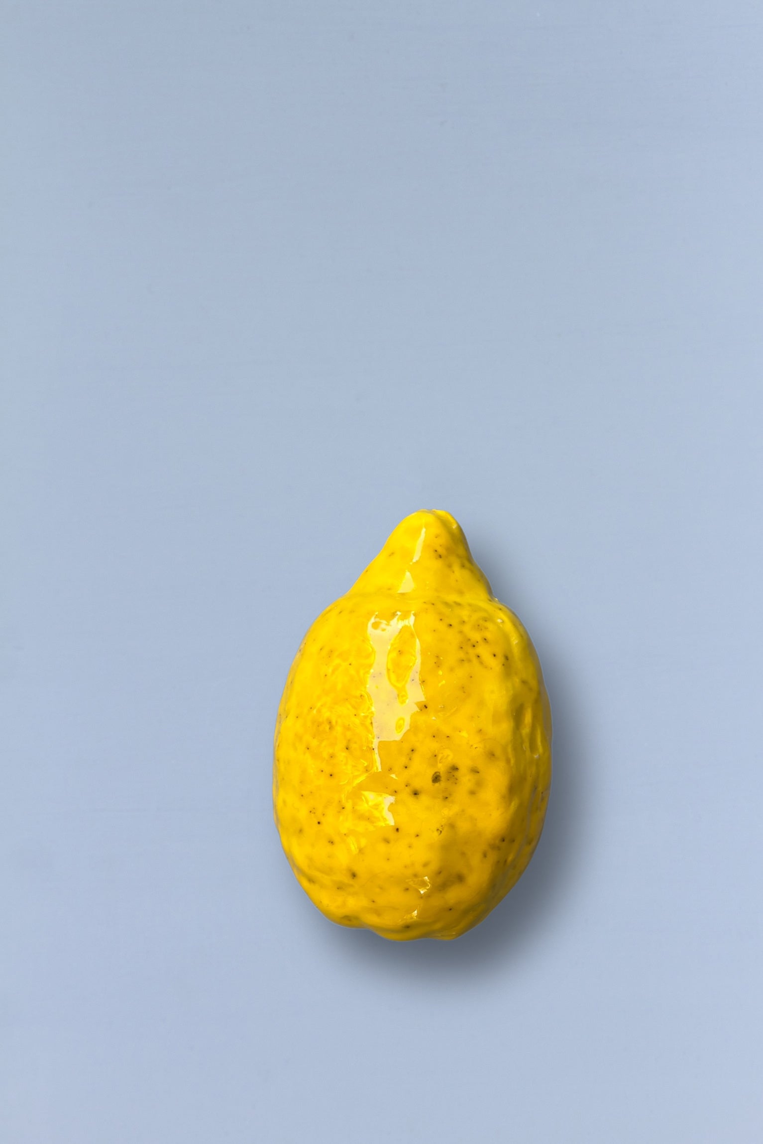 Glazed Ceramic Lemon Replica