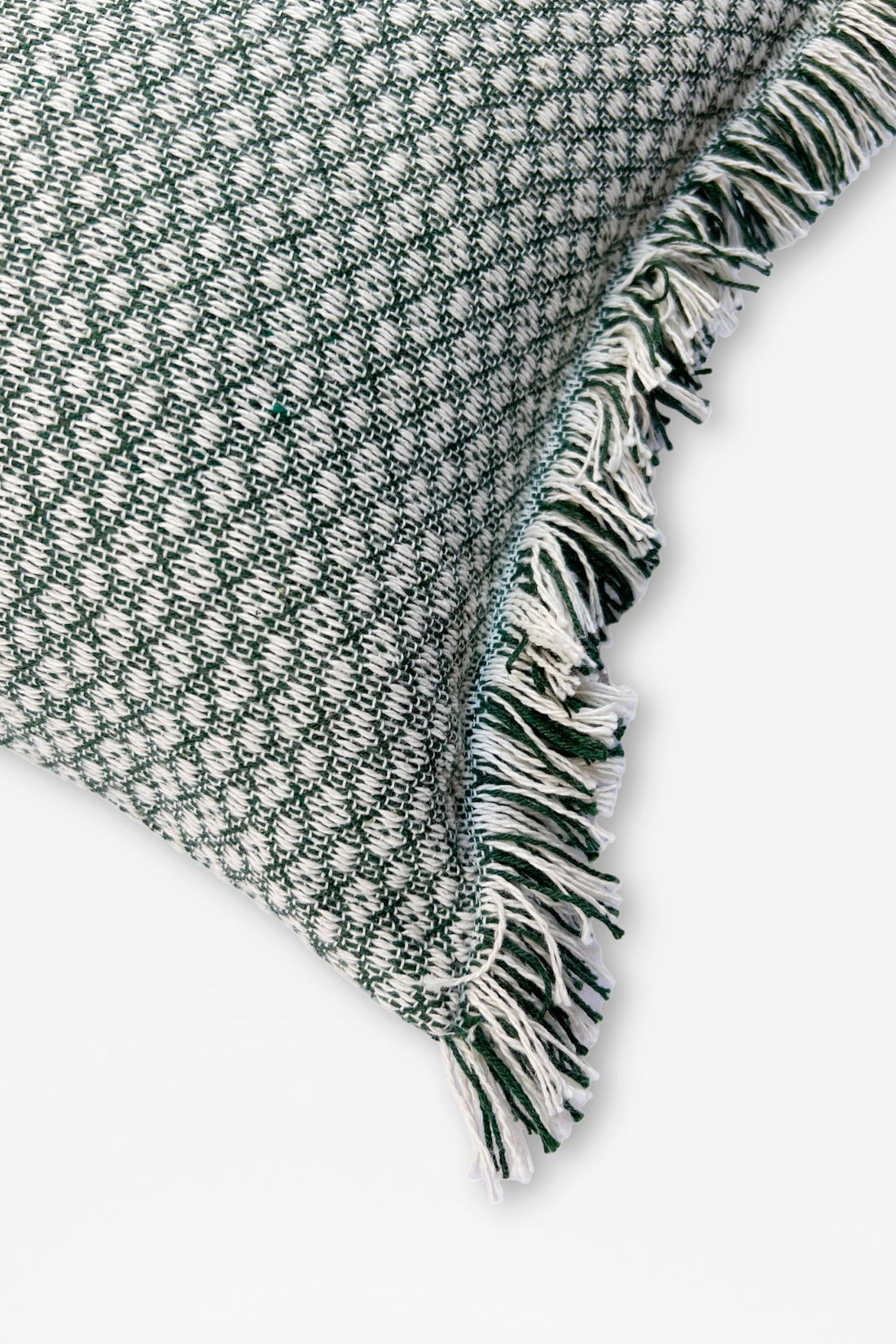 Green Houndstooth Cushion Cover 30cm x 45cm