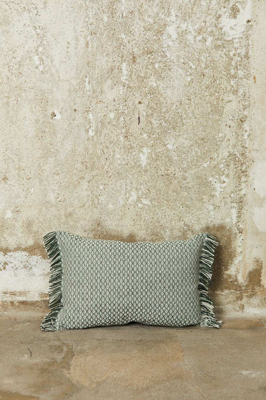 Green Houndstooth Cushion Cover 30cm x 45cm