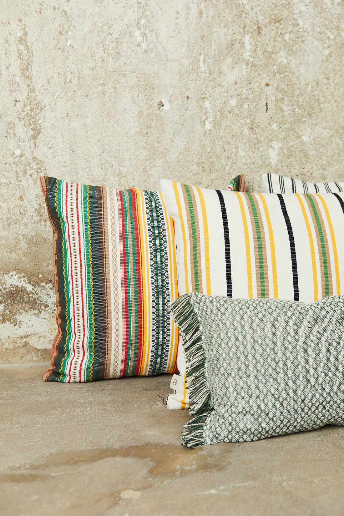Green Houndstooth Cushion Cover 30cm x 45cm