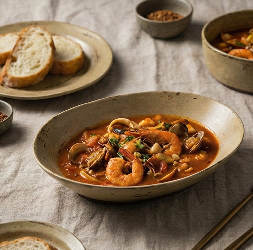 Handmade Maki Kintsugi Ceramic Serving Plate - Rustic Japanese Style