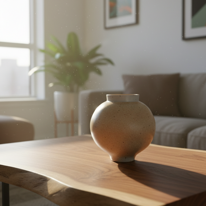 Handmade Shino Glaze Pottery Vase