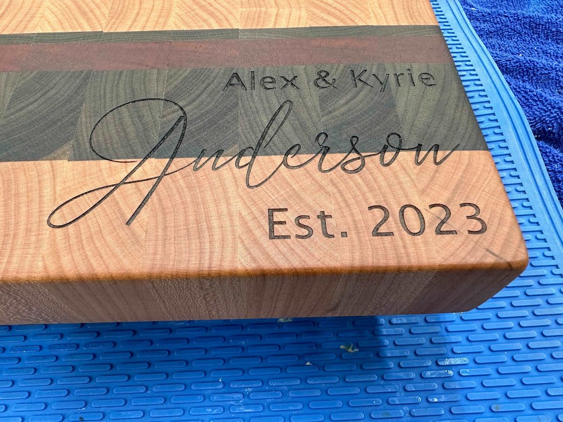 Add Custom Engraving to a cutting board