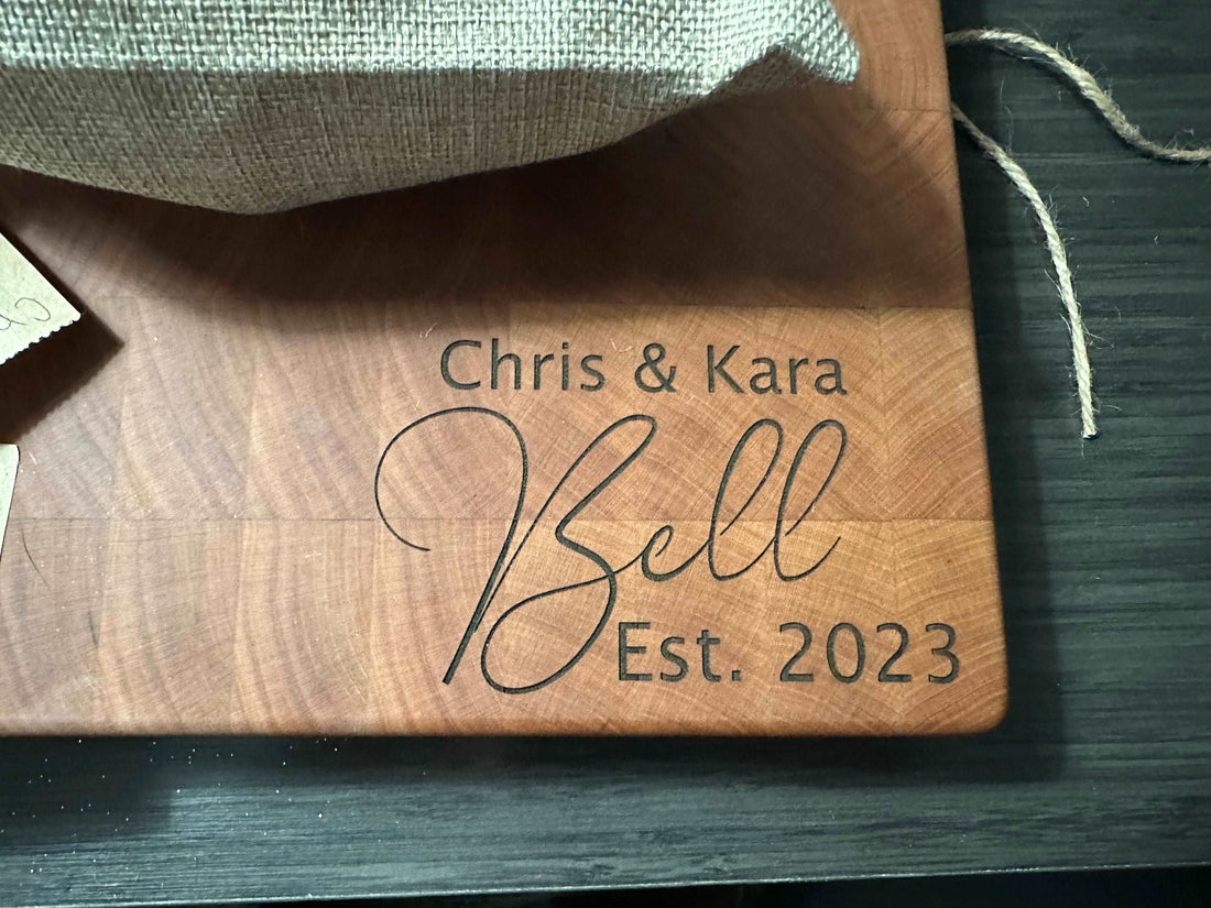 Add Custom Engraving to a cutting board