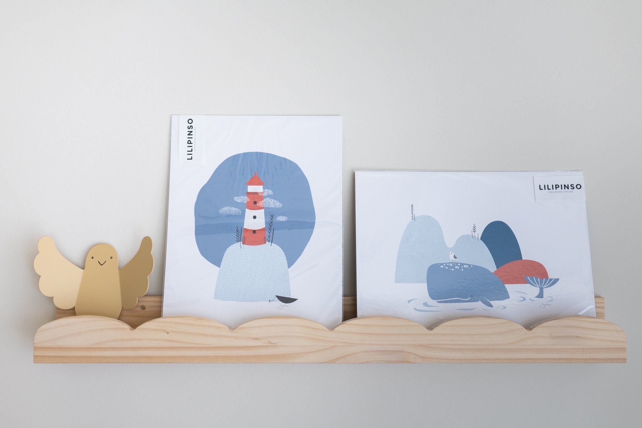Solid Wood Cloud Floating Shelves