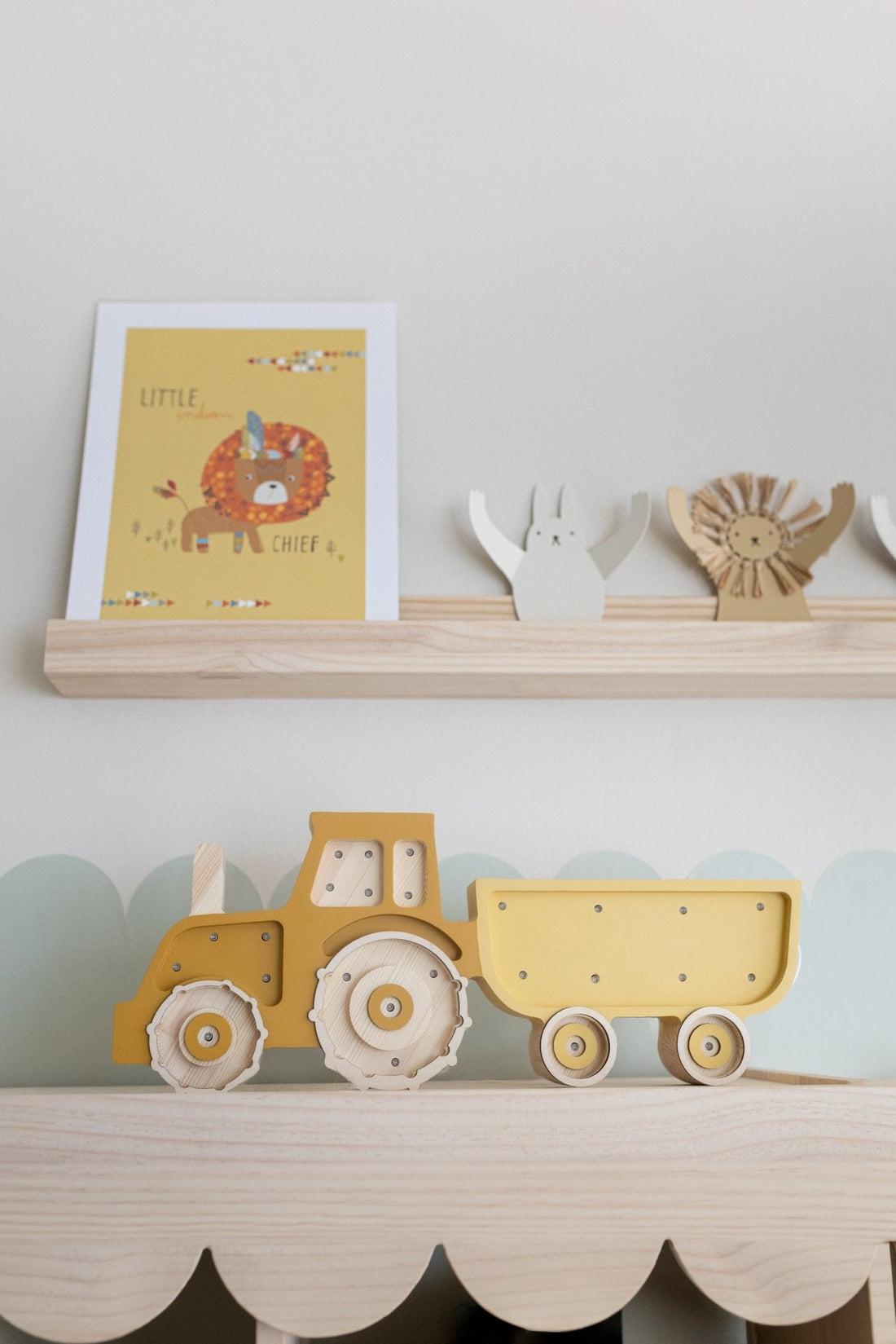 Smooth Solid Wood Floating Shelves