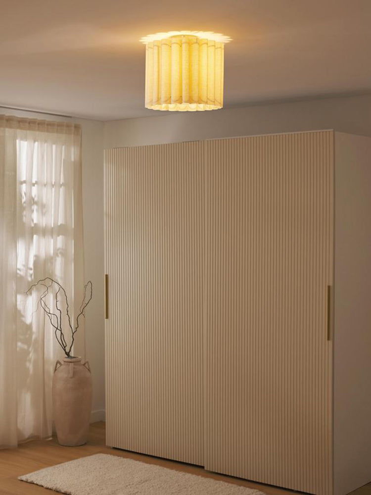 Modern Pleated Fabric Pendant Light