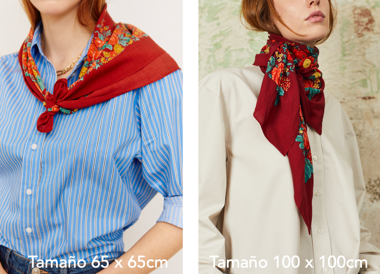 Portuguese floral scarf in maroon