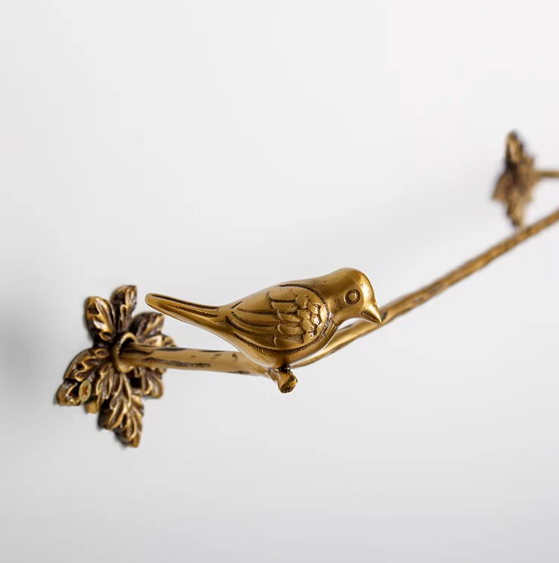 Brass Bird Bathroom Set - towel racks - Toilet Paper Holder