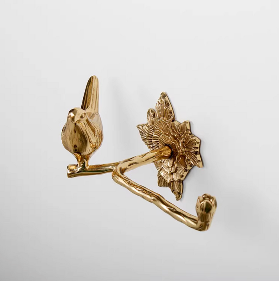 Brass Bird Bathroom Set - towel racks - Toilet Paper Holder