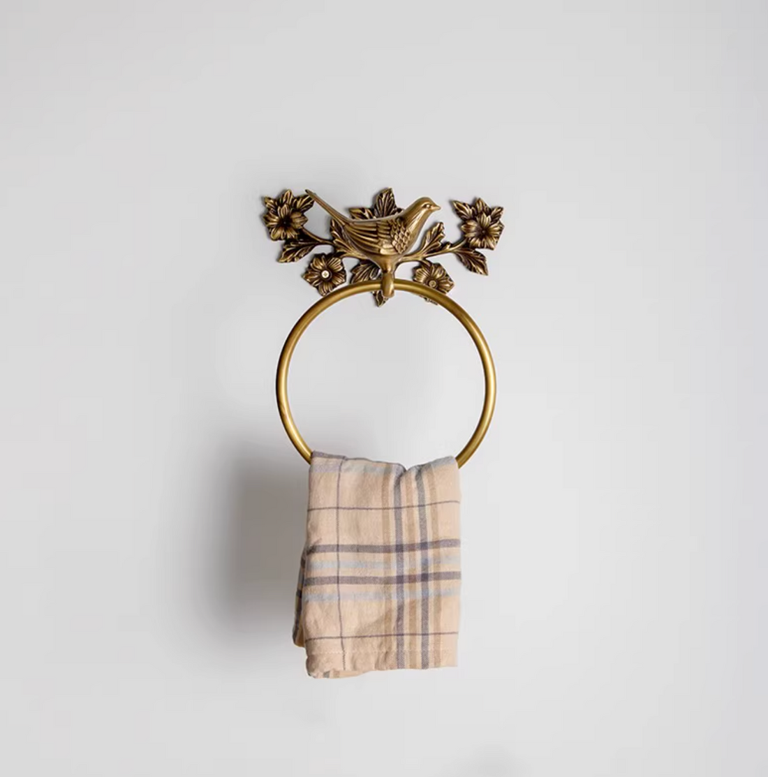 Brass Bird Bathroom Set - towel racks - Toilet Paper Holder