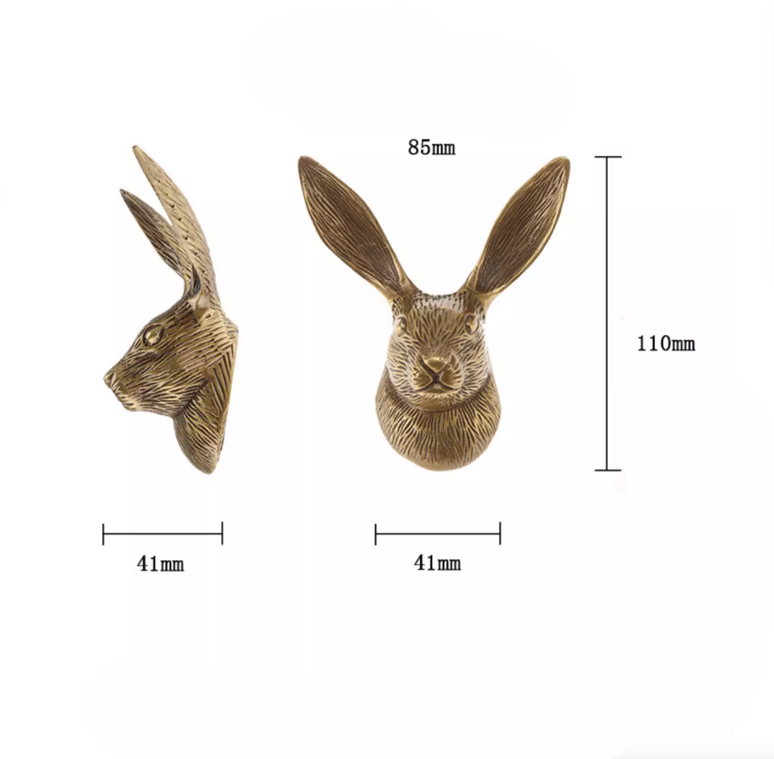 Brass Hare Wall Hook