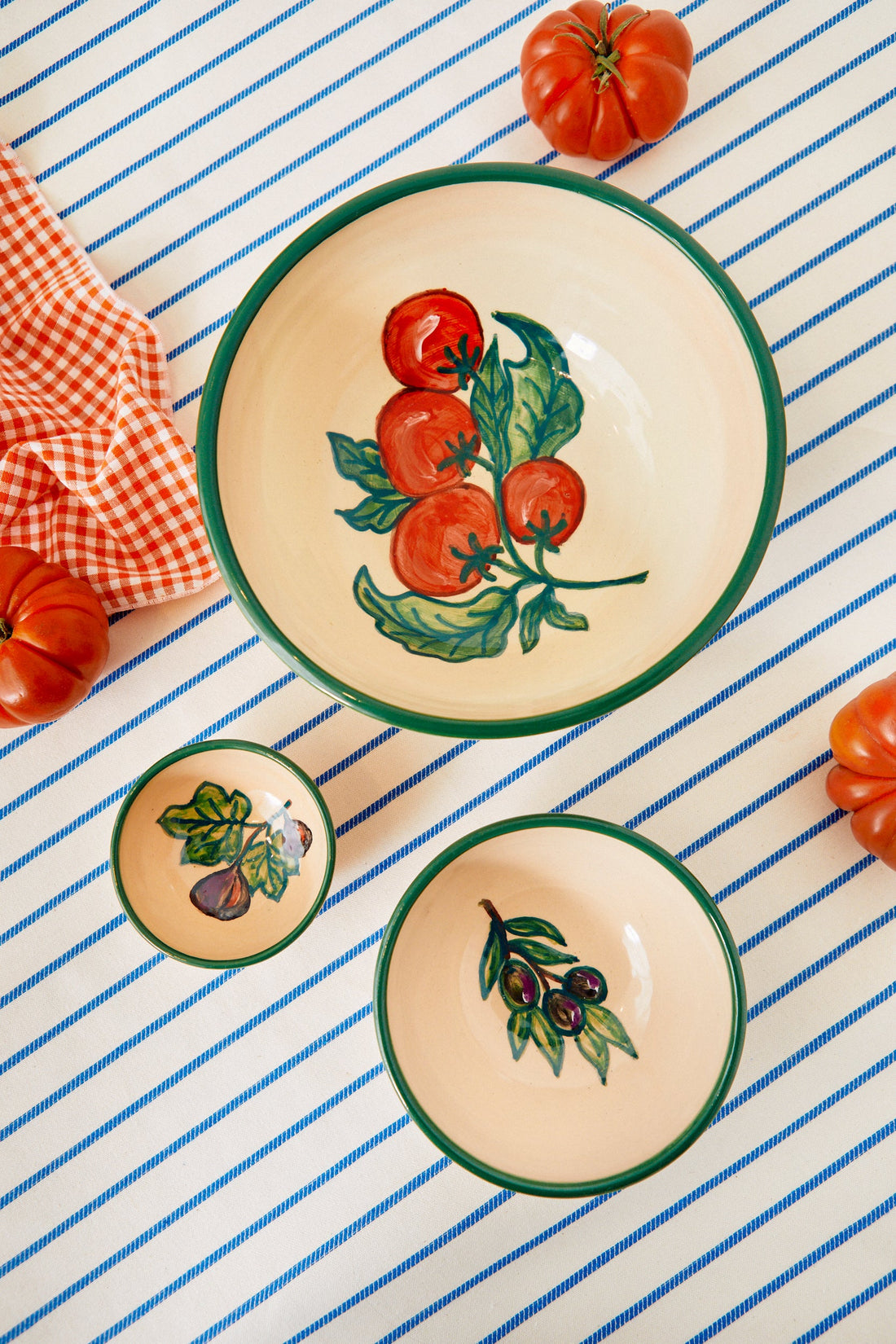 Huerta Printed Ceramic Bowl Set