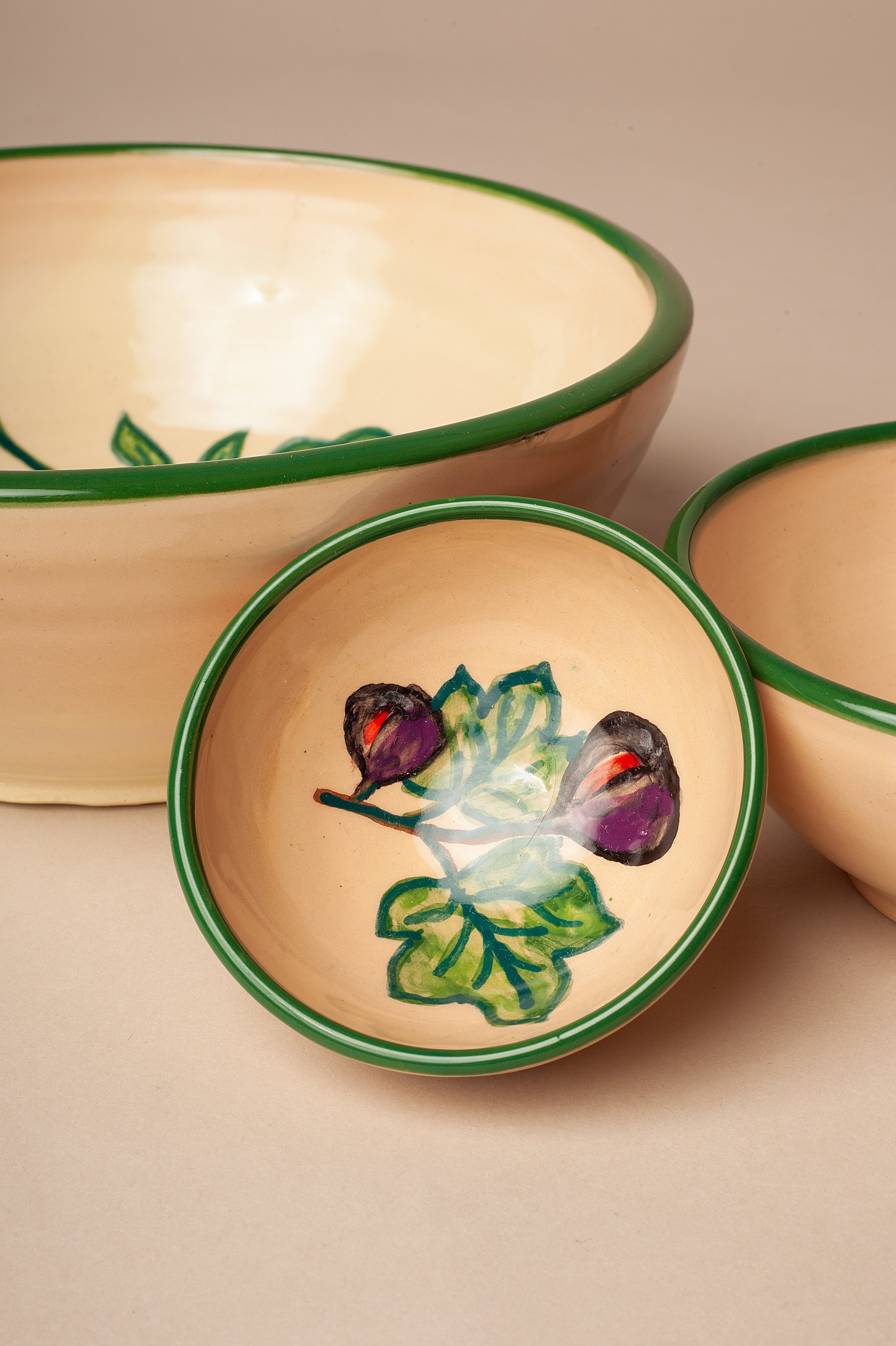 Huerta Printed Ceramic Bowl Set