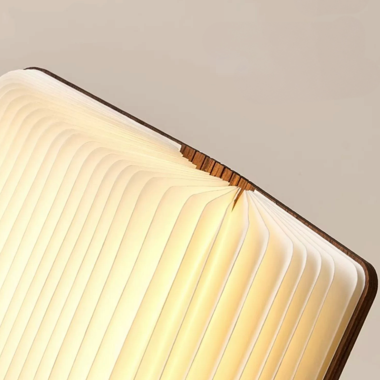 Folding portable paper lamp