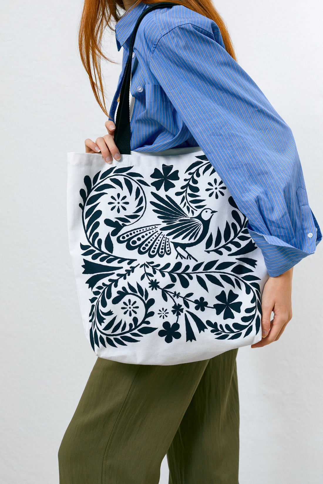 White Folklore Tote Bag
