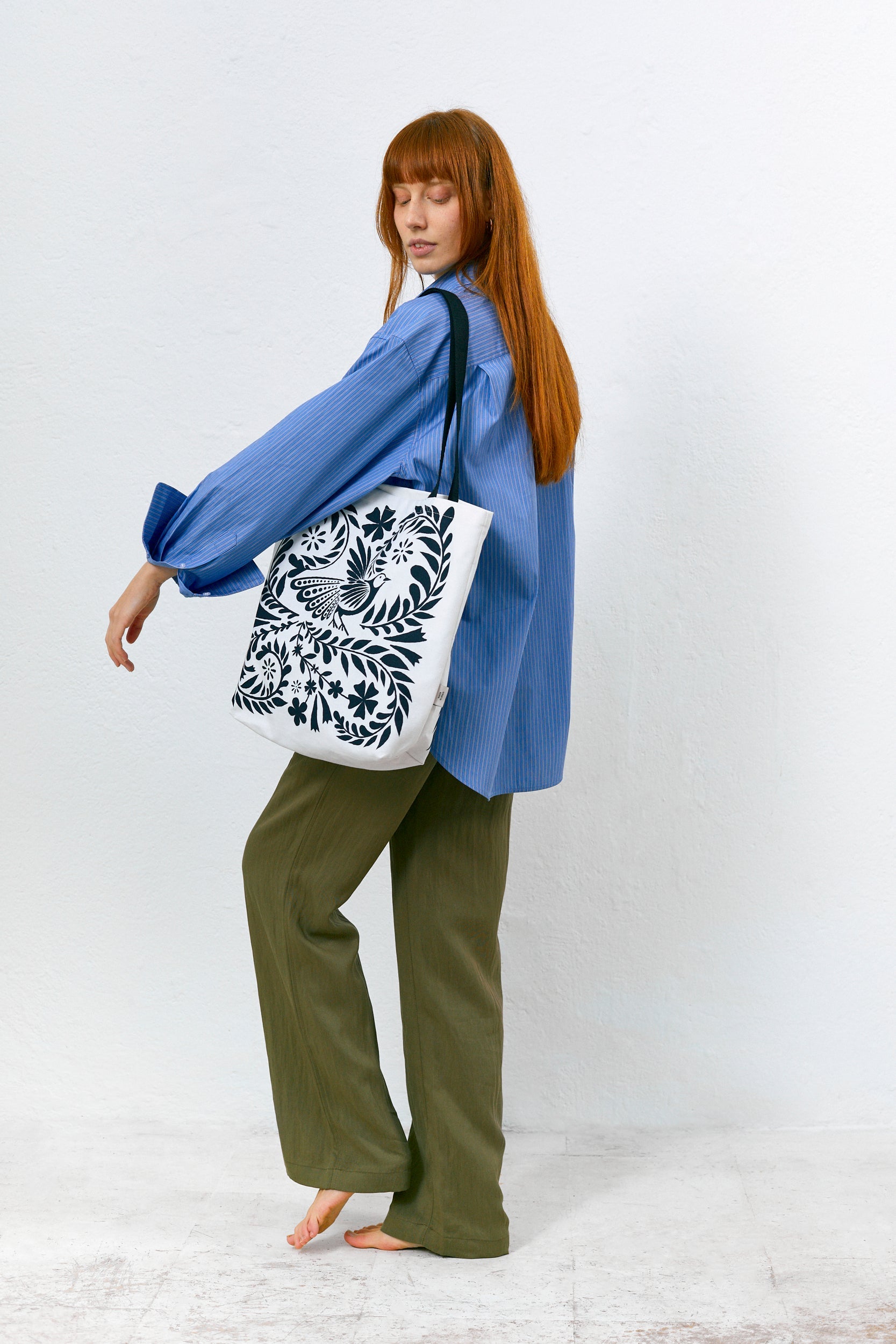 White Folklore Tote Bag