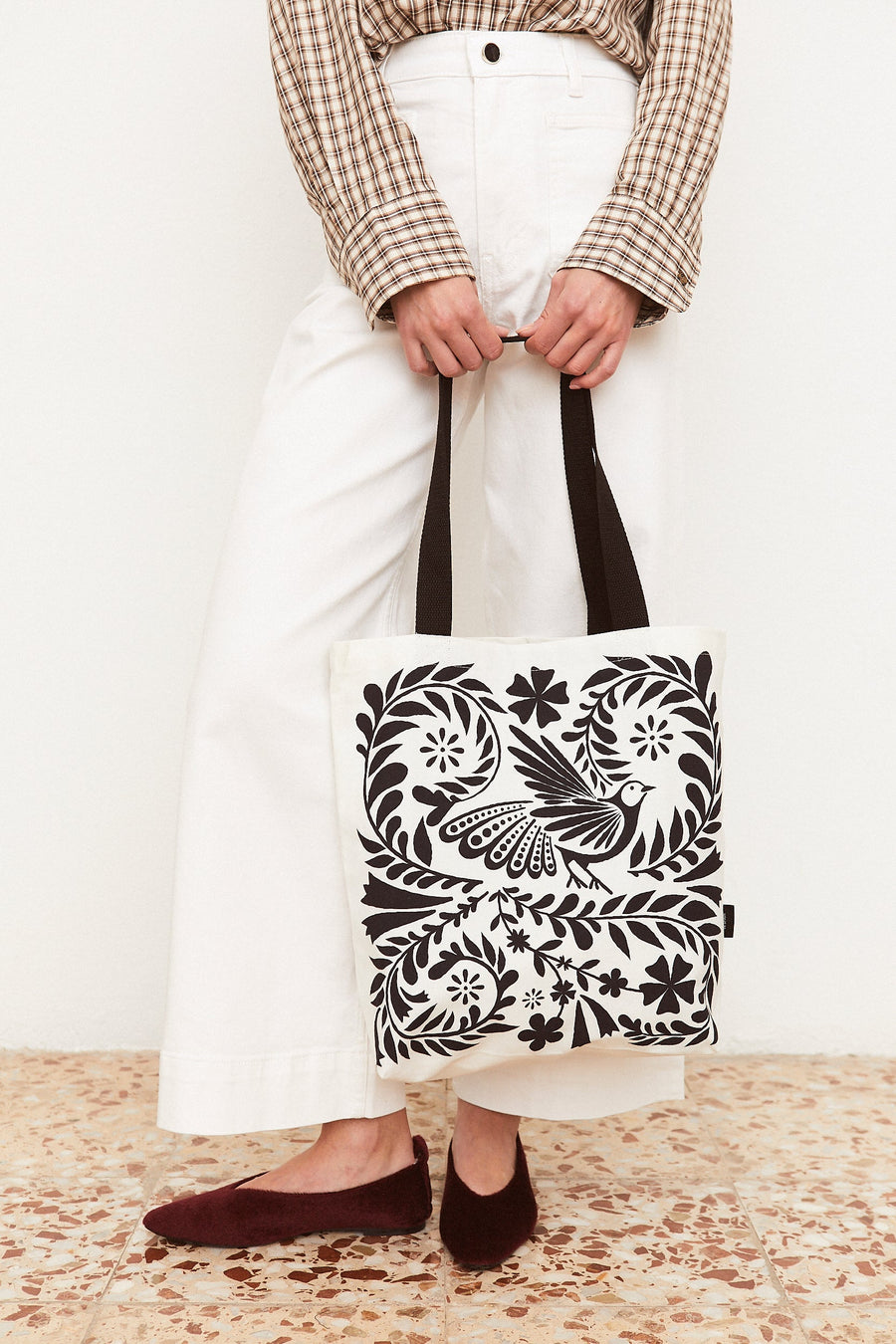 White Folklore Tote Bag