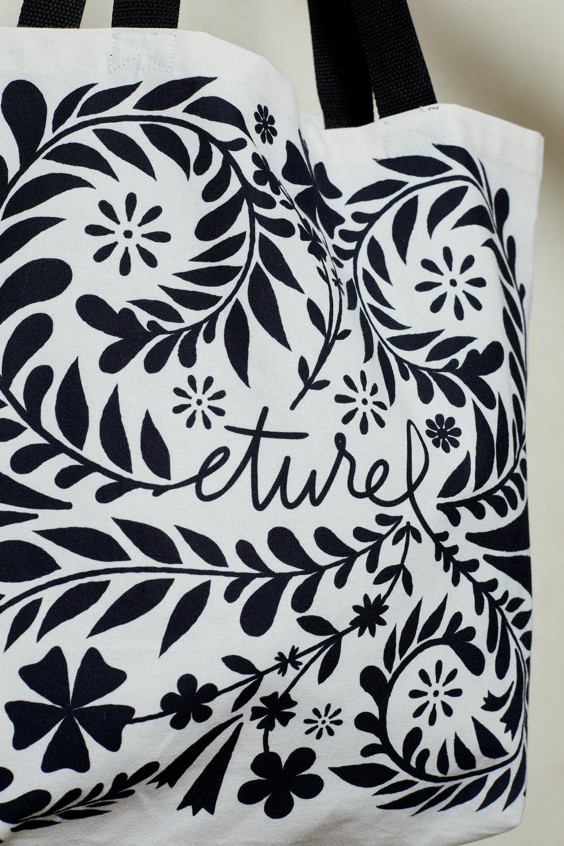 White Folklore Tote Bag