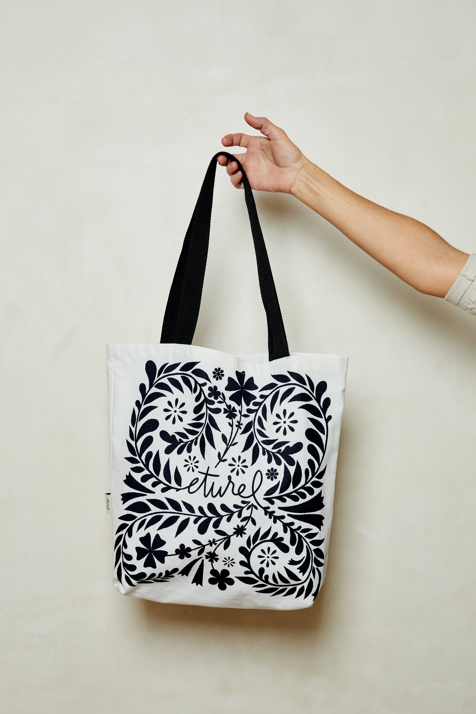 White Folklore Tote Bag