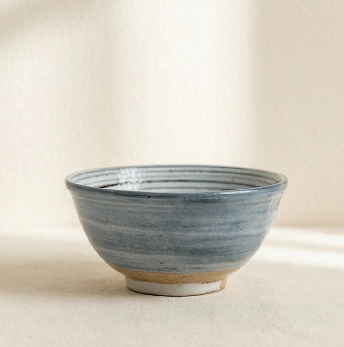 Japanese Style Ceramic Tableware Set - Shino/Wabi-sabi Bowls and Plates — studio warm-white background product shot