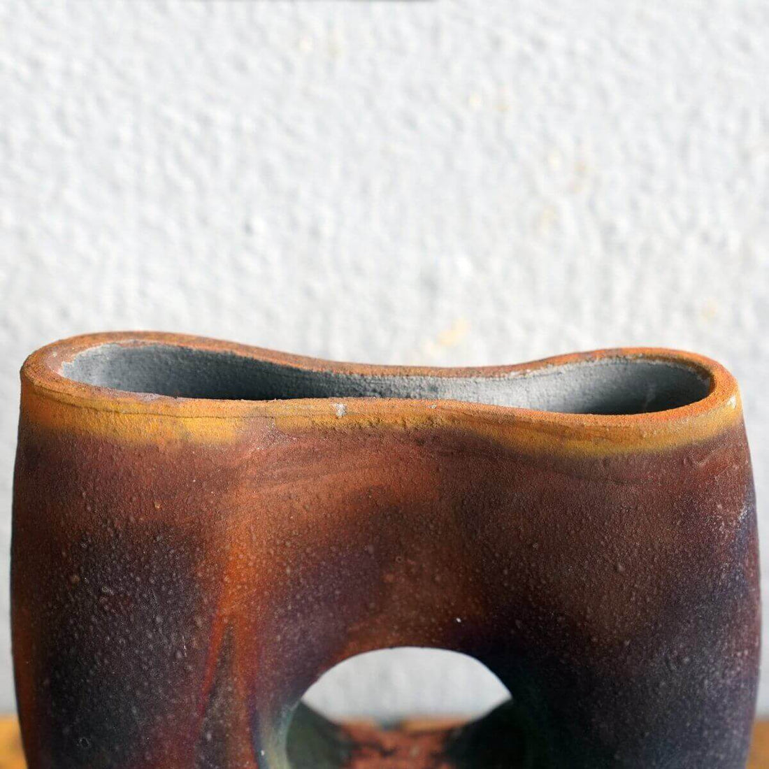 Dokutsu Ceramic Raku Vase - RAAQUU Basics handmade pottery home decor by RAAQUU