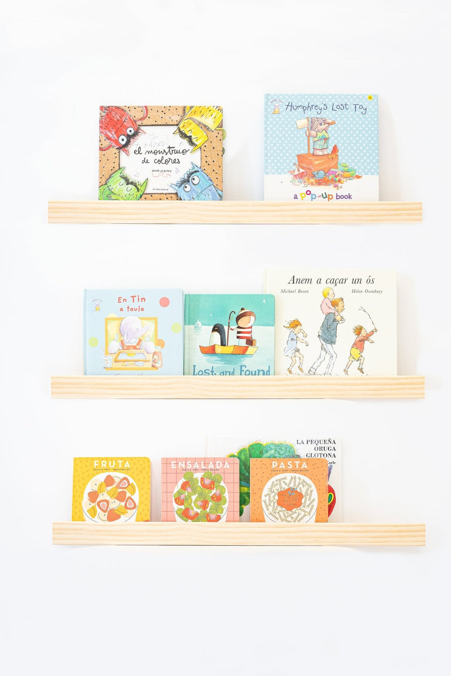 Smooth Solid Wood Floating Shelves