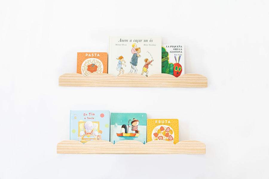 Solid Wood Cloud Floating Shelves