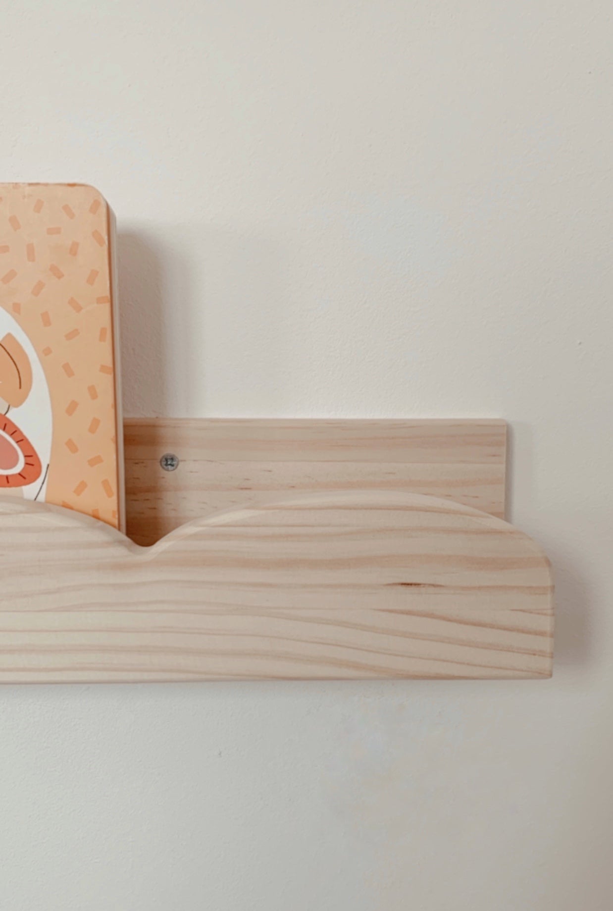 Solid Wood Cloud Floating Shelves
